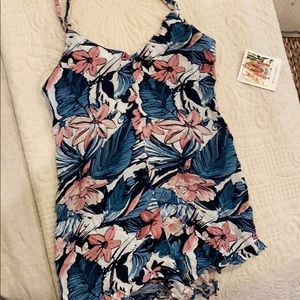 Spiritual gangster floral romper